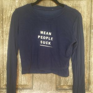 Forever 21 long sleeve crop top